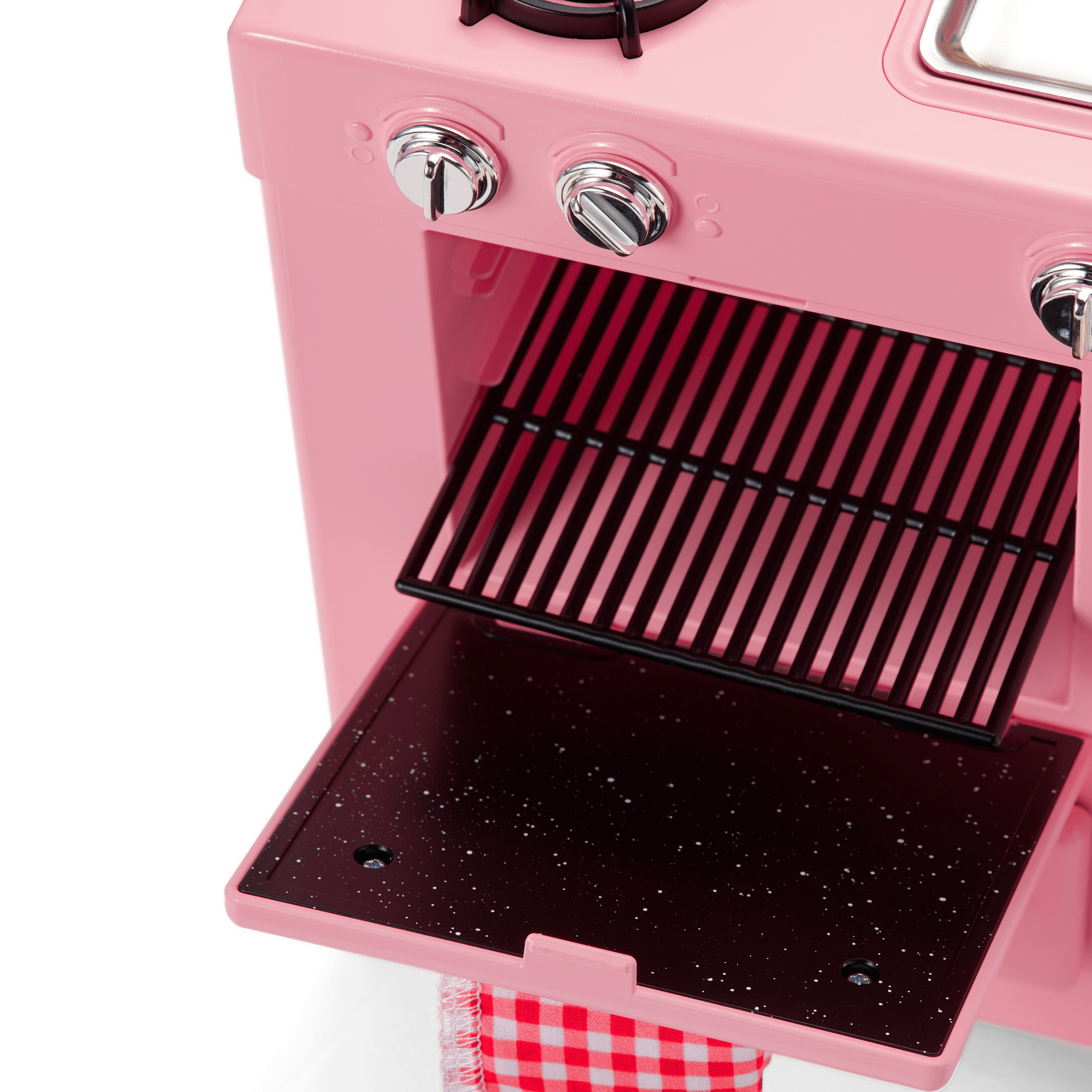 Maryellen’s Vintage Pink Doll Oven Set for 18-inch Dolls